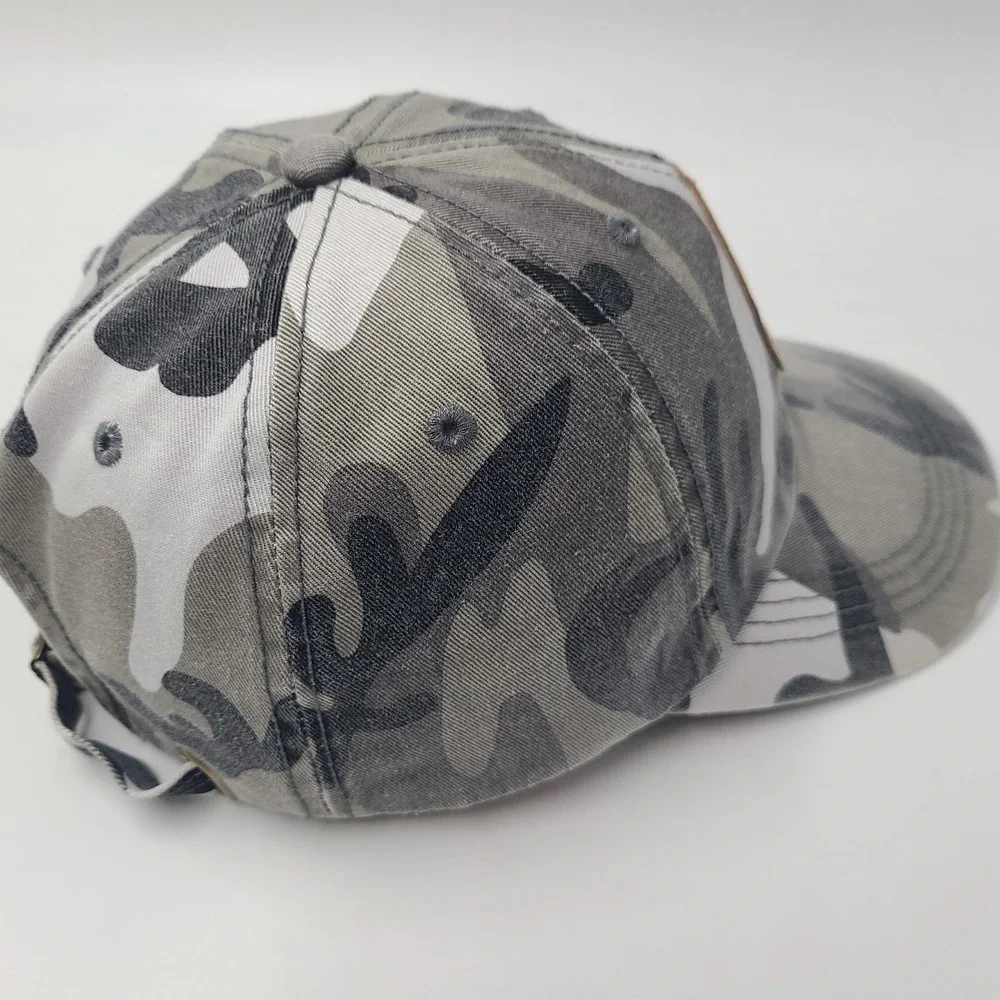 Vintage A Man Part Movie Promo Hat Adjustable Camo 2003 Thriller Action Gray Men
